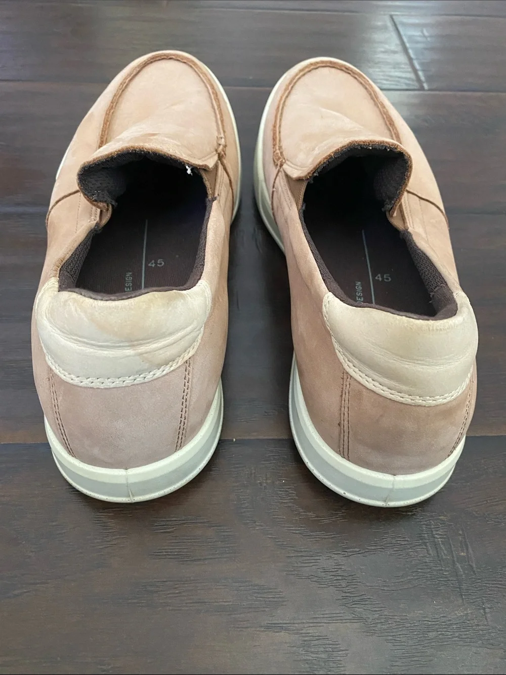 Ecco Danish Design leather upper lightweight loafers men’s size 11-11.5